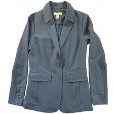 Halston Navy Single-Button Blazer Jacket Size XS New With Tags