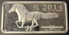 2014 YEAR OF THE HORSE 10oz  Fine SILVER BAR .999 fine RARE