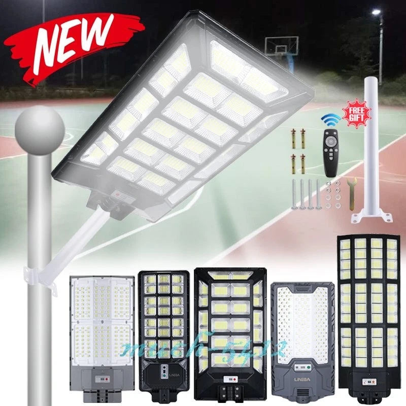 11000W Solar Street Lights Commercial LED Outdoor Dusk to Dawn Super Bright Lamp - Image 2 of 4