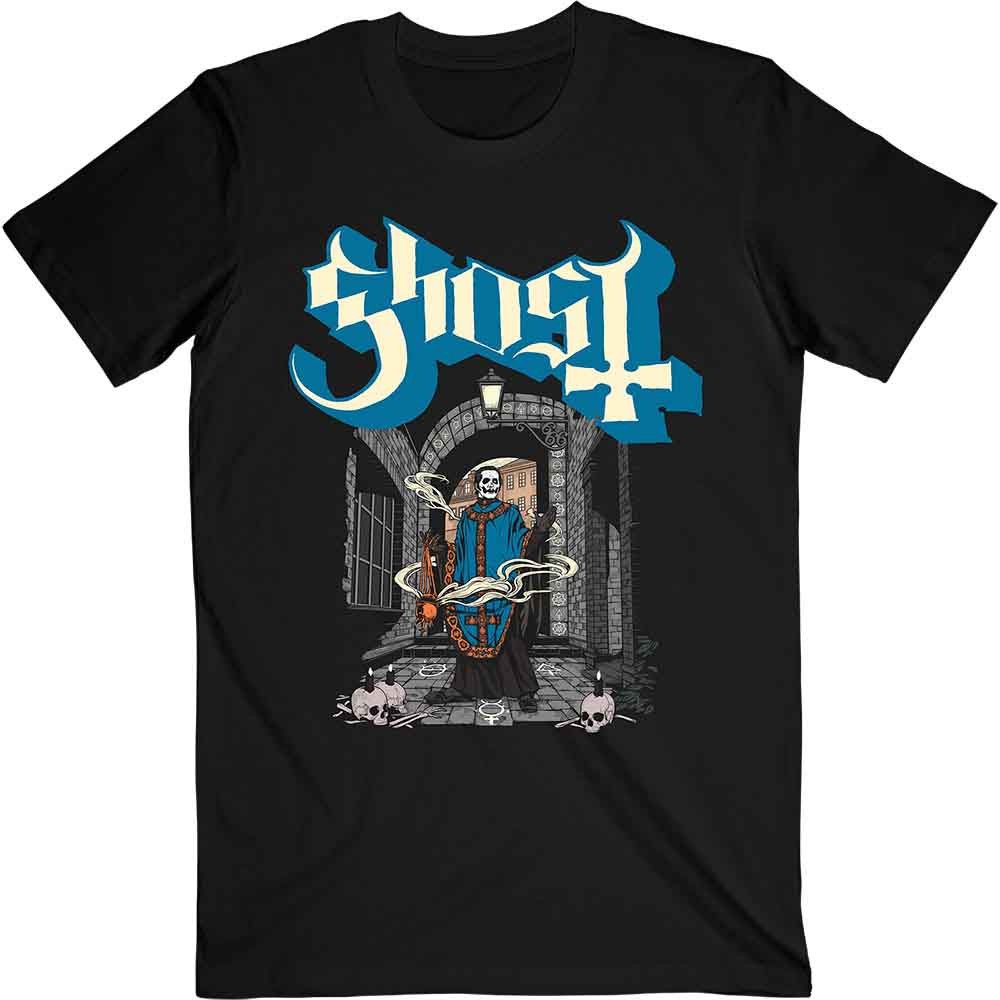 Ghost T Shirt Incense Band Logo Official Mens Black XXL