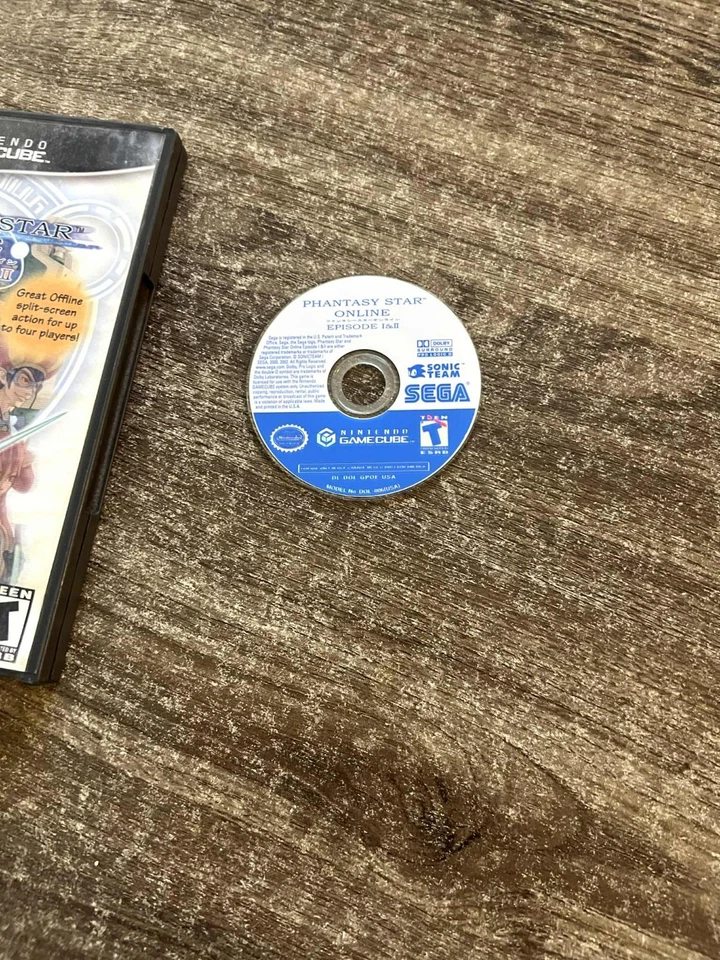 Phantasy Star Online: Episodio I y II (Nintendo GameCube, 2002) ¡Sin manual! Probado Foto 3 de 4