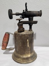 Vintage Antique Otto Bernz Co. Model 200 Brass Blow Torch Unpolished Patina CS3L