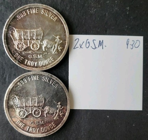 Two Golden State Mint 1oz Silver Highland Light Rounds - Picture 3 of 3