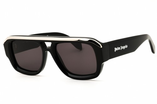 Palm Angels PERI062S TOCKTON 1007 Jet Black/Solid Dark Grey 54-18-145 Sunglas...