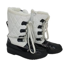 Totes Girl's Pre-owned Waterproof, Faux Fur Lined Winter Boots - sz. 2