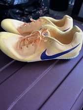 Nike Rival Minus Track Spikes Yellow Running Shoes CDPXC Track Field Athletic