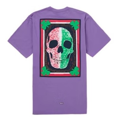 Supreme Mike Kelley Banner Tee Purple Violett Gr. S NEU OVP