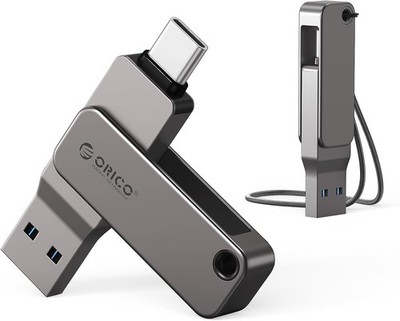 ORICO USB Stick 64GB USB 3.2 Gen 1 Dual USB-C & USB-A Mini Flash Drive,