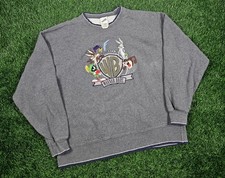 Vintage Warner Bros. Gray Crewneck Sweatshirt with Looney Tunes Characters