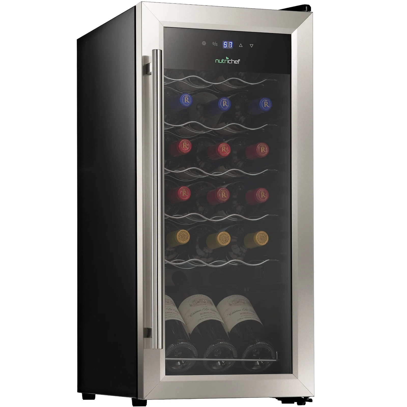 Wine Fridge 18 Bottle Slim Stainless Steel 41 F 64 PKCWC18 Adjustable Nutrichef
Opens in a new windo