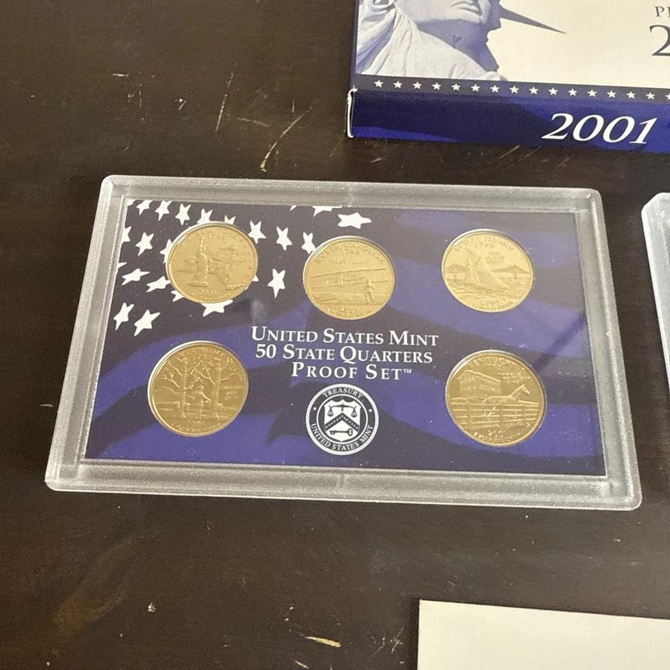 2001 S US Mint Clad Proof Set Complete 10-Coin Set - Image 4 of 4