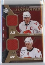 2009 Upper Deck Trilogy Line Mates Gold /50 Olli Jokinen Jarome Iginla HOF 1vs