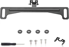 Universal Car Rear View Camera License Plate Bracket, Premium Backup Black
