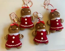 Target Bullseye Playground Gingerbread Girl  Tree Ornament 2025 Set Of 4