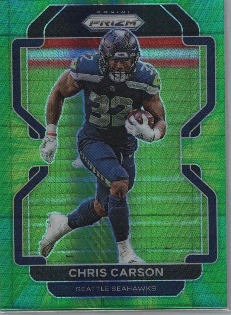2021 Panini Prizm #46 Chris Carson Hyper #/175
