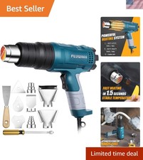 Durable 1500W Heat Gun for Crafts Repairs - Dual Temp Hands-Free Design