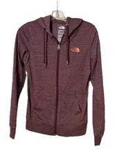 The North Face Women's Standard Fit Full Zip Hoodie Burgundy S/P