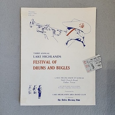 1979 Festival of Drums and Bugles Program Corps 3rd Annual TX Madison Scouts DCI