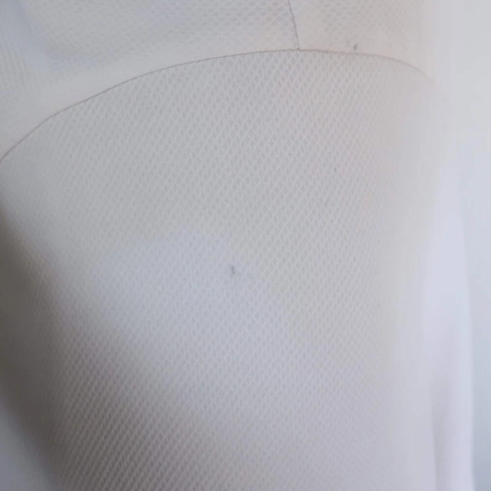 Vestido Stella McCartney Corte Espalda Asimétrico Midi Blanco Algodón Piqué Talla 42 Foto 3 de 4