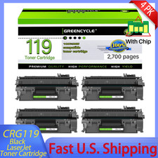 4 x Toner CRG119 for Canon 119 use with imageClass MF6160dw MF6100 MF6160DW