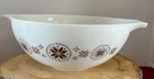 Vtg.Pyrex Cinderella Mixing Bowl #444 Town & Country Large 4 Qt. Brown