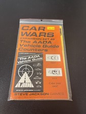 SJG Car Wars Expansion Set 6 1984 The AADA Vehicle Guide Counters Bag VG 