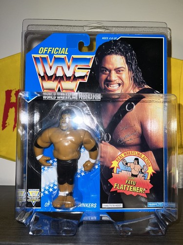 Rikishi Fatu WWF Hasbro 1993 Head Shrinkers With F...