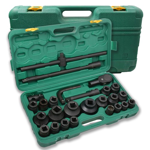 26 TLG 3/4" & 1" Zoll 21-65mm Stecknüsse LKW Ratschenkasten Steckschlüsselsatz - Bild 4 von 19