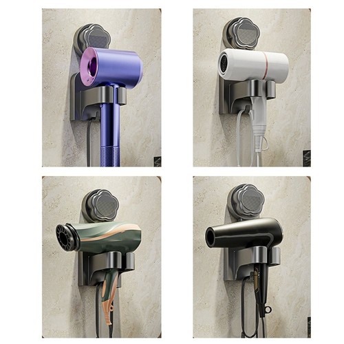 2Pcs Plastic Blow Dryer Hanger Punch-Free Air Blower Storage Bracket Bedroom - Picture 12 of 14