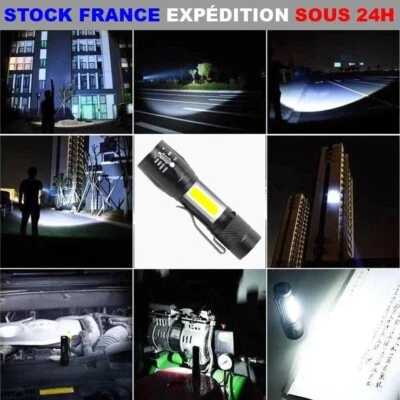 Taschenlampe Wiederaufladbar 2000 Lumen Camping Wandern Trekking Wasserdicht