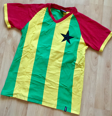 + Original COPA-Trikot + GHANA + Gr. S + FLOCK Nr. 99 + RETRO / OLDSCHOOL 80er +