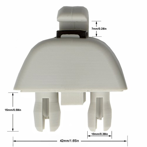 2X Clip de gancho parasol para VW Passat B7 Polo UP! SEAT MII SKODA CITIGO RAPID - Imagen 3 de 7