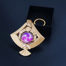 Genshin Impact Yae Miko Vision Metal Keychain Key Ring Eye Of Original God Gift