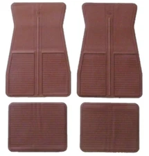 Dark Red Original GM Style Floor Mat Set Firebird GTO Grand Prix Bonneville 