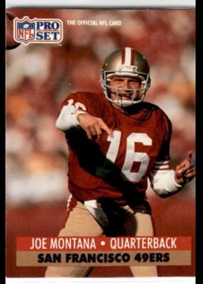 1991 Pro Set Joe Montana San Francisco 49ers #653
