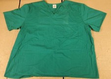 Unbranded green Unisex single pocket scrub top size XL