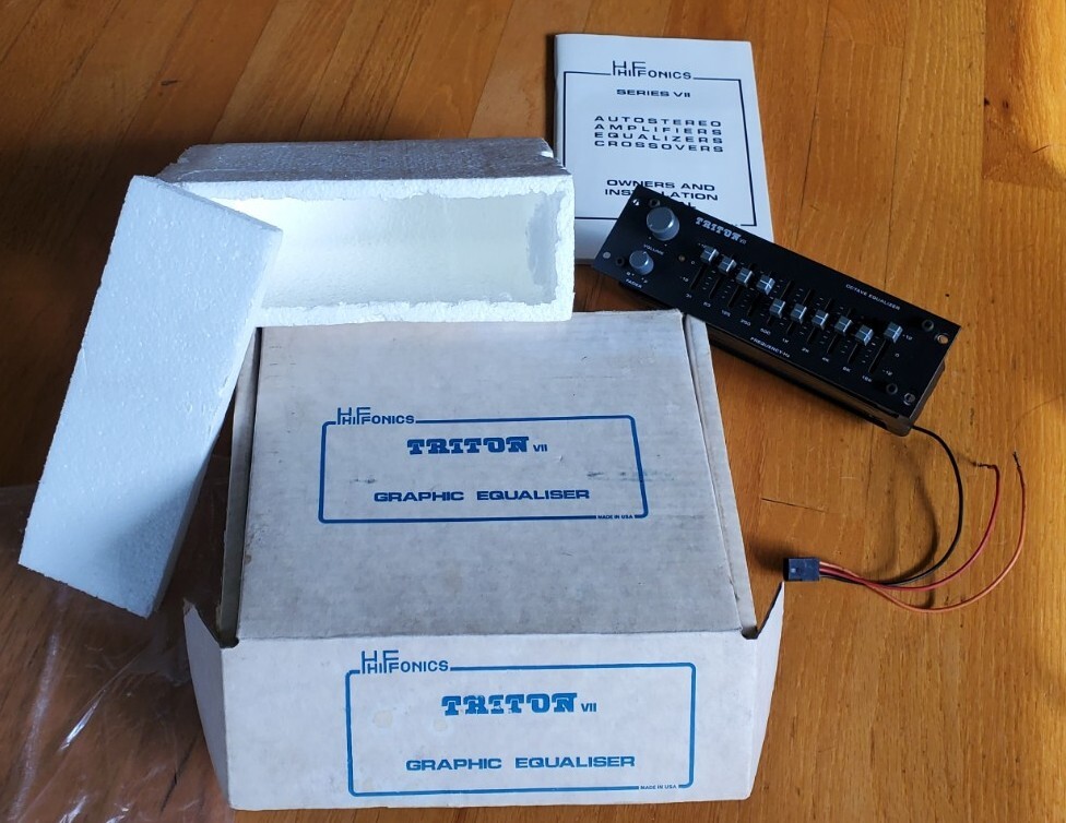 HiFonics Triton VII Graphic Equalizer Ten Band Passive Old