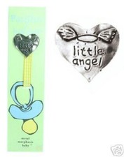METAL MORPHOSIS PACIFIER CLIP- LITTLEST ANGEL