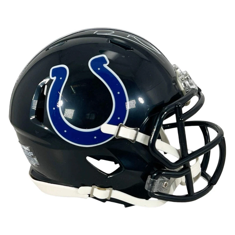 Mini casco de fútbol americano firmado por Robert Mathis Indianapolis Colts Alt 2023 (JSA) Foto 3 de 3