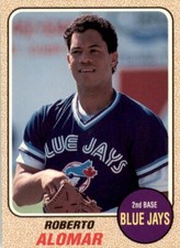 1993 Baseball Card Magazine '68 Topps Style #SC34 Roberto Alomar Blue Jays