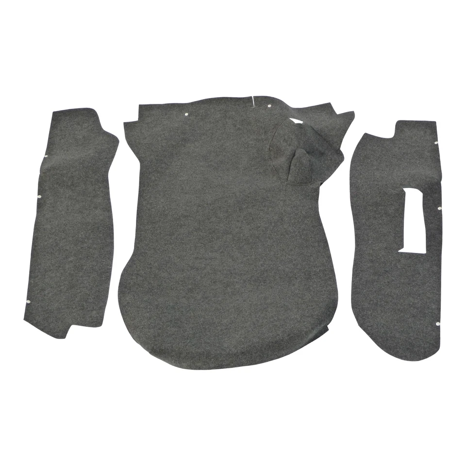 Porsche 911 Trunk Carpet Kit 77-85 Black Grey Tan Sliverknit Plush Square Weave - Image 2 of 4