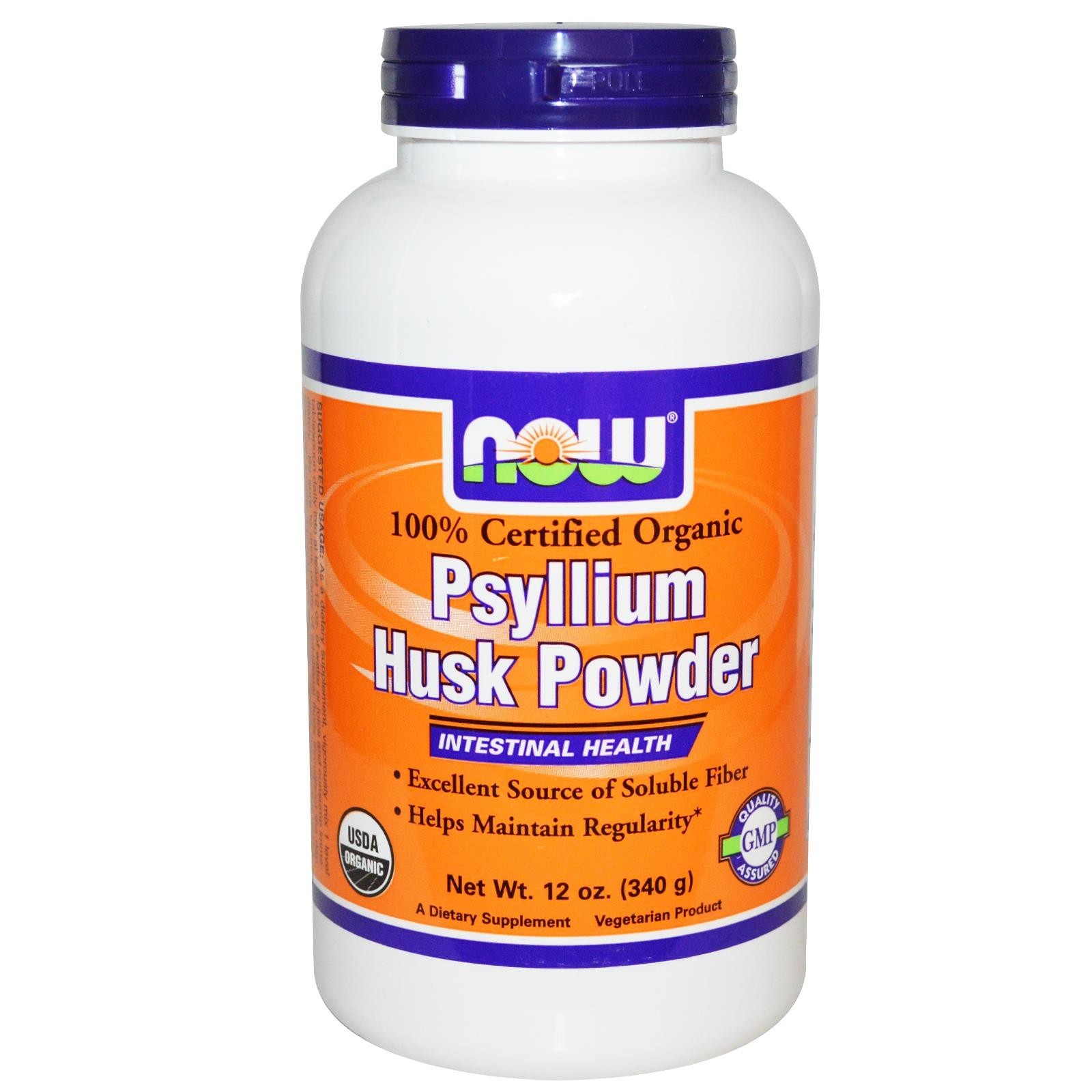 Psyllium Husk Powder (340 g) - Now Foods