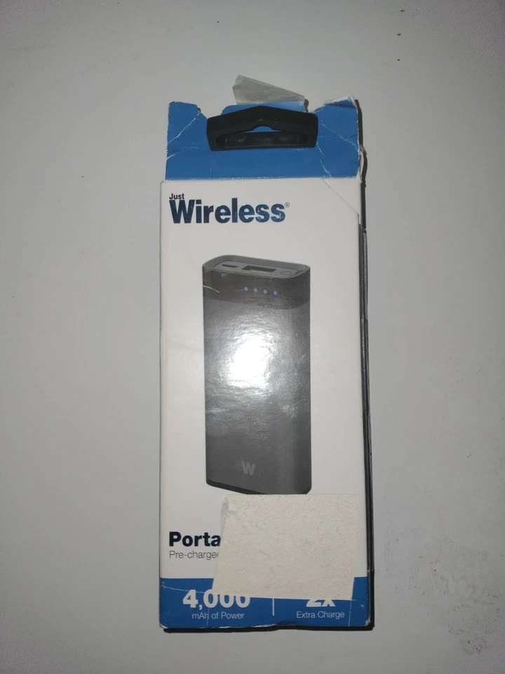 Batería Externa Portátil Just Wireless 4.000 mAh Gris/Negro Nuevo Carga 4x extra Foto 2 de 4
