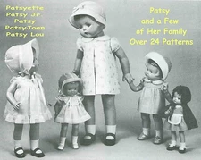 For Patsy & Family Dolls -   Over 24 Patterns Booklet