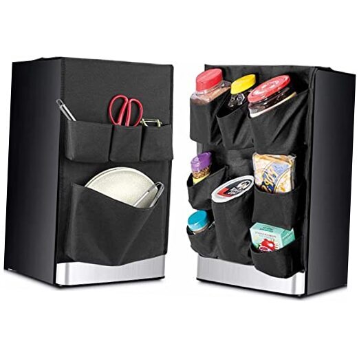 Mini Fridge Refrigerator Organizer with 12 Pockets, 14