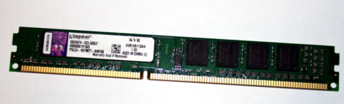 4 Go DDR3-RAM 240 broches PC3-12800U non-ECC CL11 « Kingston KVR16N11S8/4 » profil bas - Photo 1 sur 2