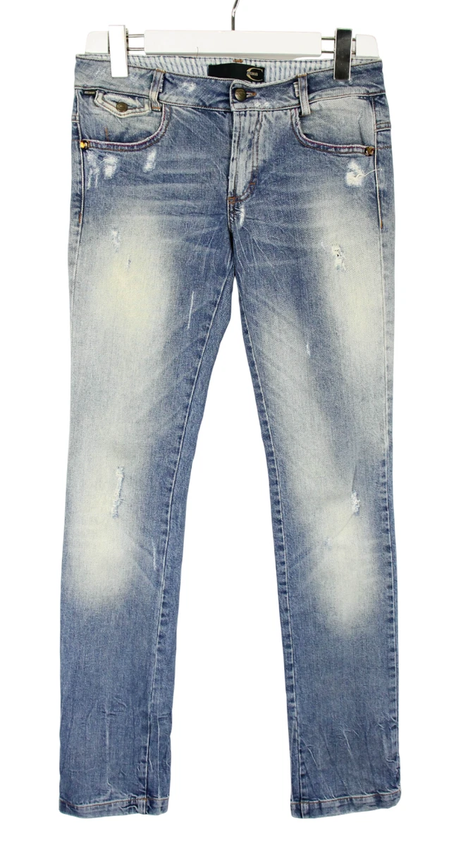 Jean JUST CAVALLI Femme En Cuir Effet Serpent - Taille Italienne 44/46 (FR 40/42) - Bootcut - Neuf Avec étiquettes