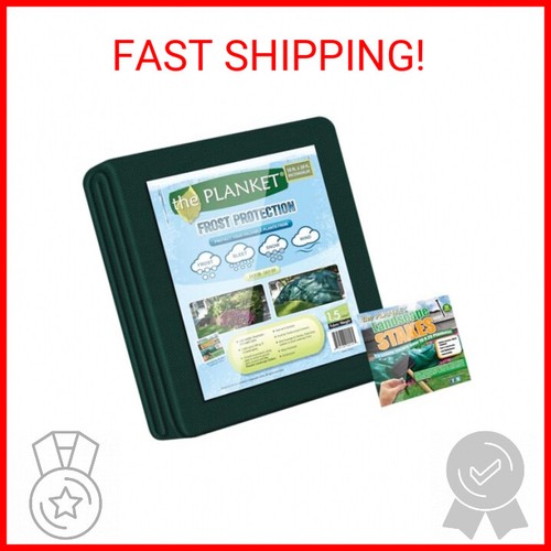 Planket Plant Frost Protection Cover Kit, 10 ft x 20 ft Planket + 14