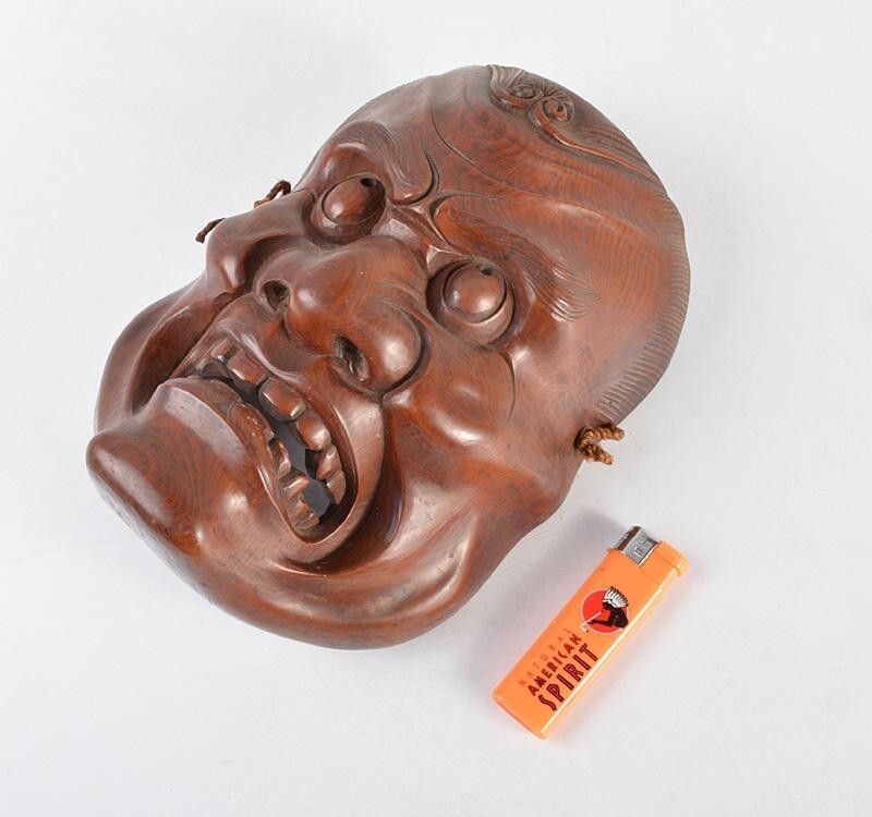 Japanese Traditional Noh Mask Omen Kabuki 610-K16 | eBay