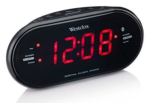 Nuevo Westclox Bluetooth 1.2" LED Radio Reloj con Puerto de Carga USB 81012BT Foto 2 de 4
